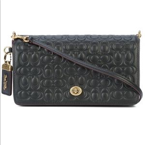 Coach Dinky in Signature Leather Crossbody